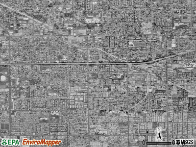 Zip code 92843 satellite photo by USGS