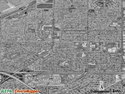 Zip code 92845 satellite photo by USGS