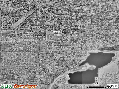 Zip code 92861 satellite photo by USGS