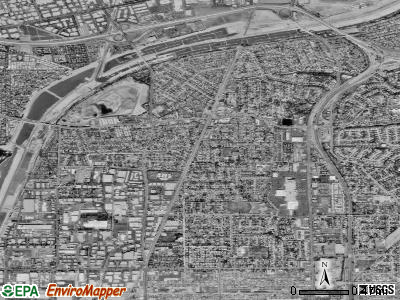 Zip code 92865 satellite photo by USGS