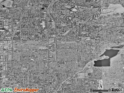 Zip code 92867 satellite photo by USGS