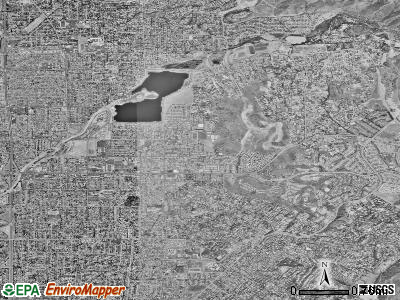 Zip code 92869 satellite photo by USGS