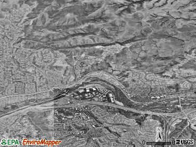 Zip code 92887 satellite photo by USGS
