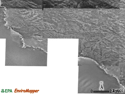 Zip code 93452 satellite photo by USGS