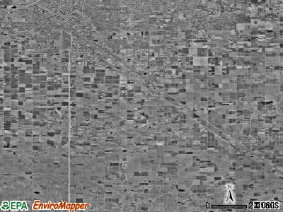 Zip code 93725 satellite photo by USGS