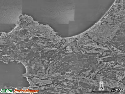 Zip code 93950 satellite photo by USGS