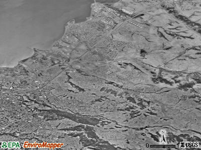 Zip code 94547 satellite photo by USGS