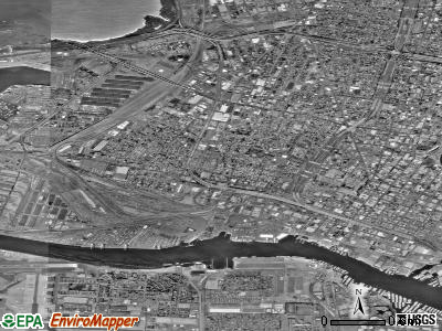 Zip code 94607 satellite photo by USGS