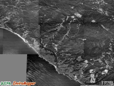 Zip code 95017 satellite photo by USGS