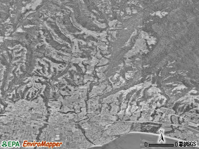 Zip code 95073 satellite photo by USGS