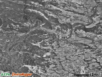 Zip code 95436 satellite photo by USGS
