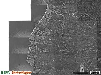 Zip code 95437 satellite photo by USGS