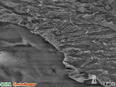 Zip code 95458 satellite photo by USGS