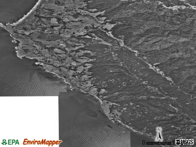 Zip code 95468 satellite photo by USGS