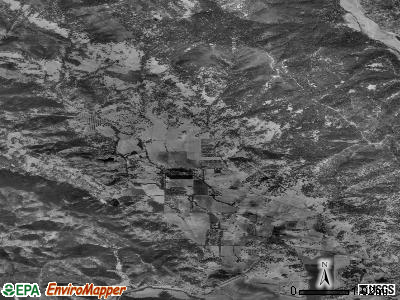 Zip code 95492 satellite photo by USGS