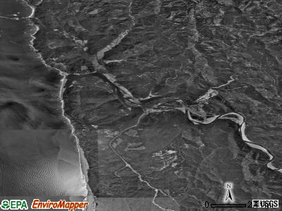 Zip code 95548 satellite photo by USGS