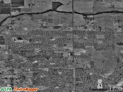 Zip code 95843 satellite photo by USGS