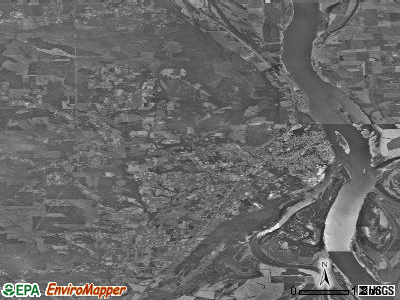 Zip code 97051 satellite photo by USGS