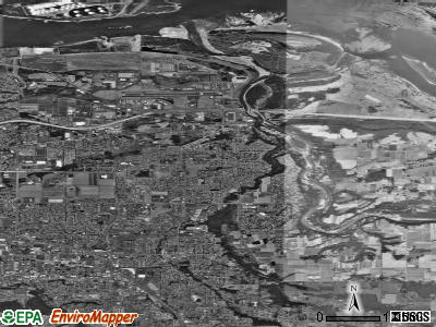 Zip code 97060 satellite photo by USGS