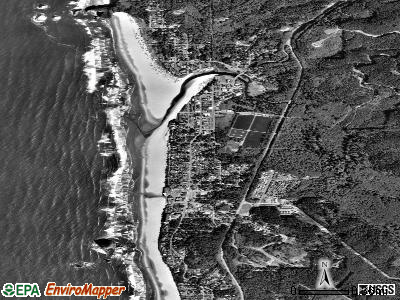 Zip code 97110 satellite photo by USGS