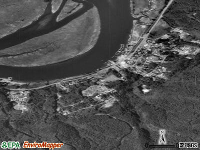 Zip code 97147 satellite photo by USGS