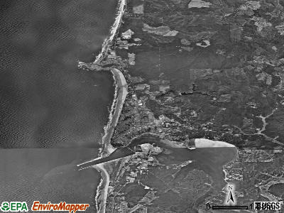 Zip code 97365 satellite photo by USGS