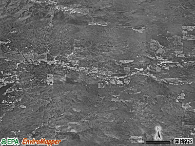 Zip code 97368 satellite photo by USGS