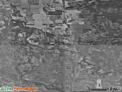 Zip code 97408 satellite photo by USGS