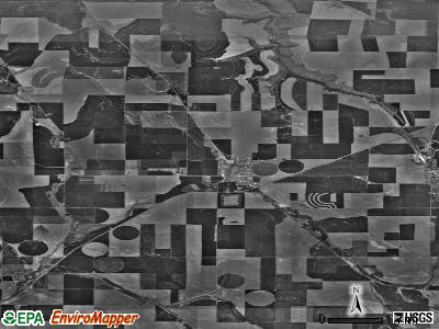Zip code 97813 satellite photo by USGS