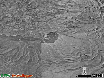 Zip code 97819 satellite photo by USGS