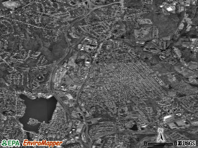 Zip code 01606 satellite photo by USGS