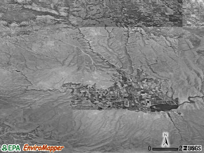 Zip code 97870 satellite photo by USGS