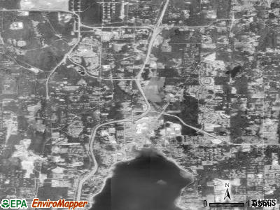 Zip code 98383 satellite photo by USGS