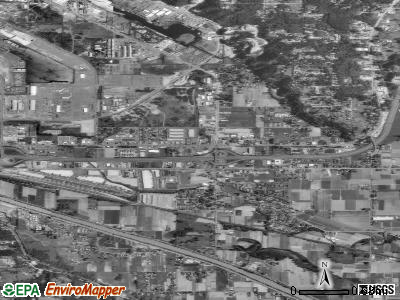 Zip code 98422 satellite photo by USGS