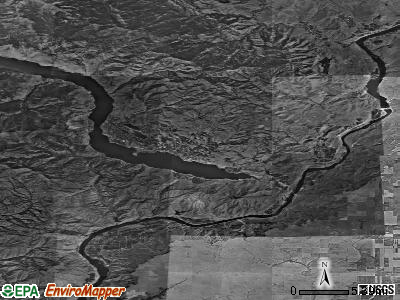 Zip code 98816 satellite photo by USGS