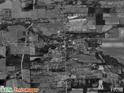 Zip code 14102 satellite photo by USGS