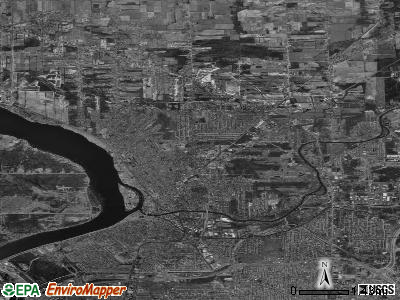 Zip code 14120 satellite photo by USGS