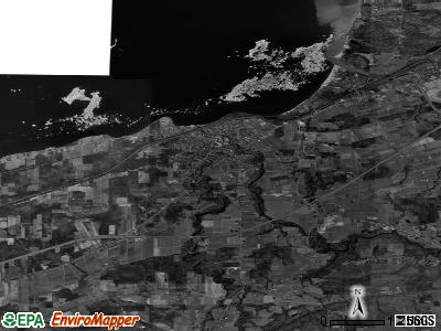 Zip code 14136 satellite photo by USGS