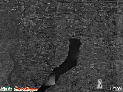 Zip code 14424 satellite photo by USGS