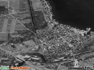 Zip code 14441 satellite photo by USGS