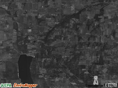 Zip code 14466 satellite photo by USGS