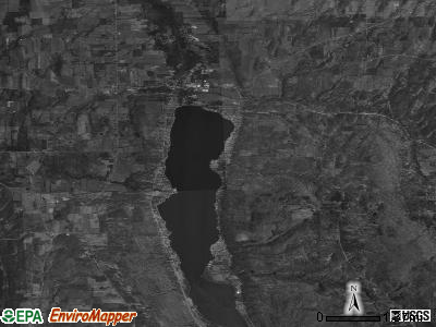 Zip code 14471 satellite photo by USGS