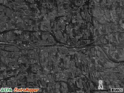 Zip code 14522 satellite photo by USGS