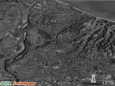 Zip code 14617 satellite photo by USGS