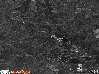 Zip code 14625 satellite photo by USGS