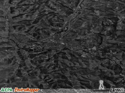 Zip code 14760 satellite photo by USGS