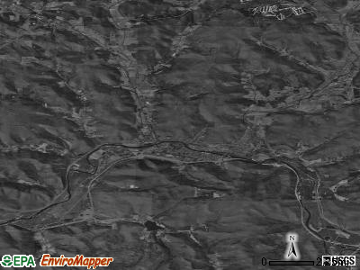 Zip code 14779 satellite photo by USGS