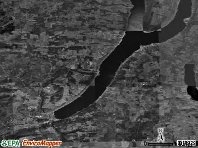 Zip code 14840 satellite photo by USGS