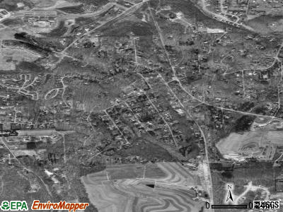 Zip code 15015 satellite photo by USGS