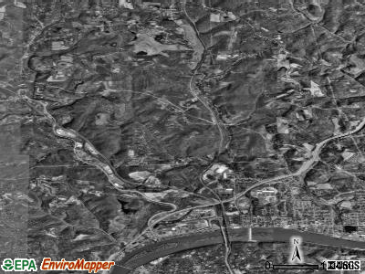 Zip code 15024 satellite photo by USGS